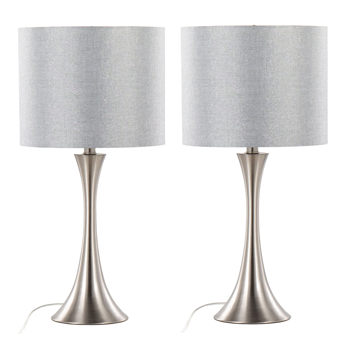 Lenuxe - Contemporary Semi Gloss Table Lamp (Set of 2) by Couch.com