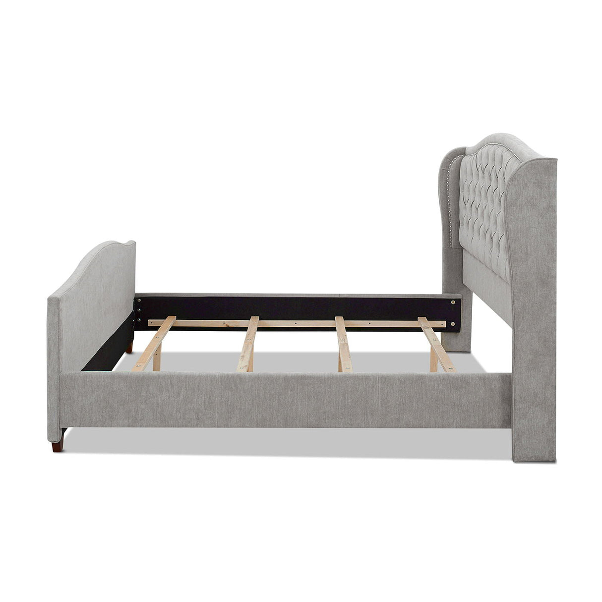 Marcella - Upholstered Shelter Headboard Bed Set by Couch.com