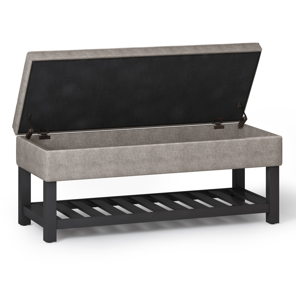 Cosmopolitan - Storage Ottoman Bench With Open Bottom by Couch.com