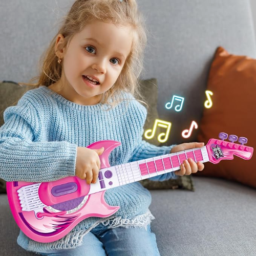 Contixo Kids Toy Guitar Set With MP3 Microphone - Musical Toy