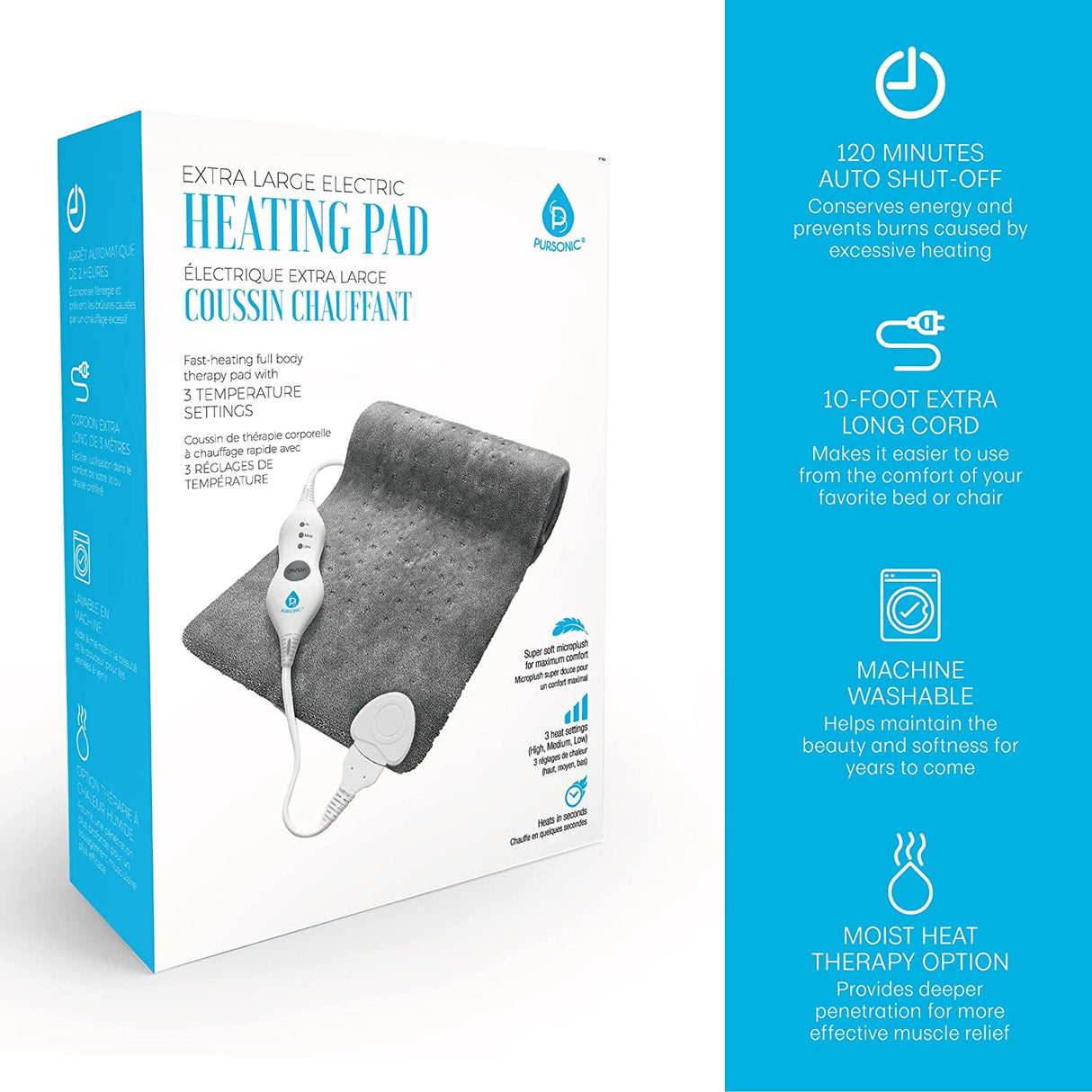 Electric Heating Pad by Pursonic