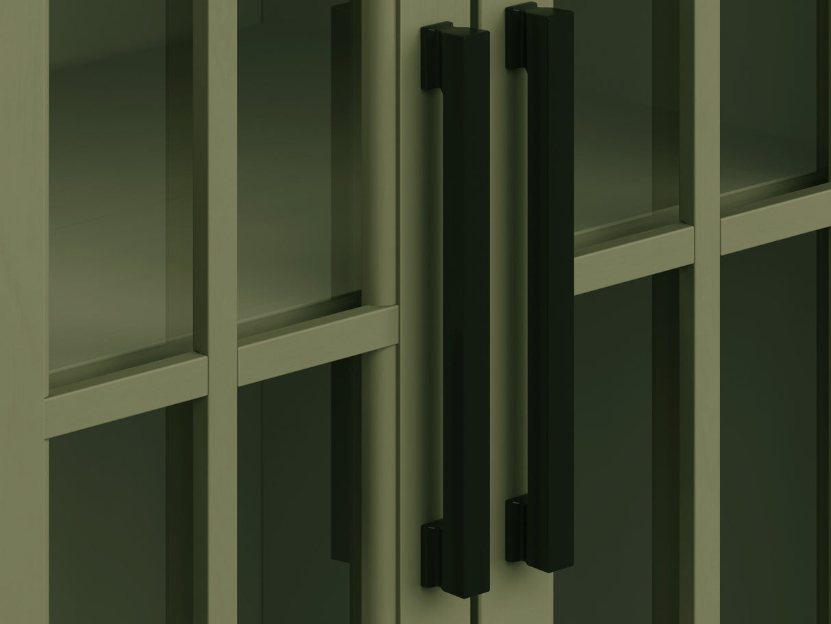 Vineyard - 97" Fireplace TV Stand Console For TVs Up To 100" - Sage Green And Fruitwood Finish by Couch.com