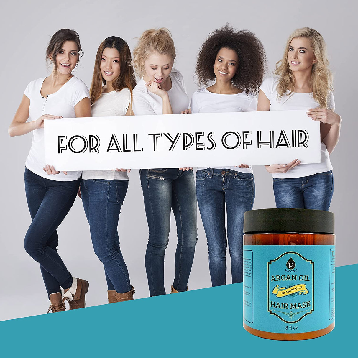 Argan Oil Hair Mask of Morocco, 8 Oz by Pursonic