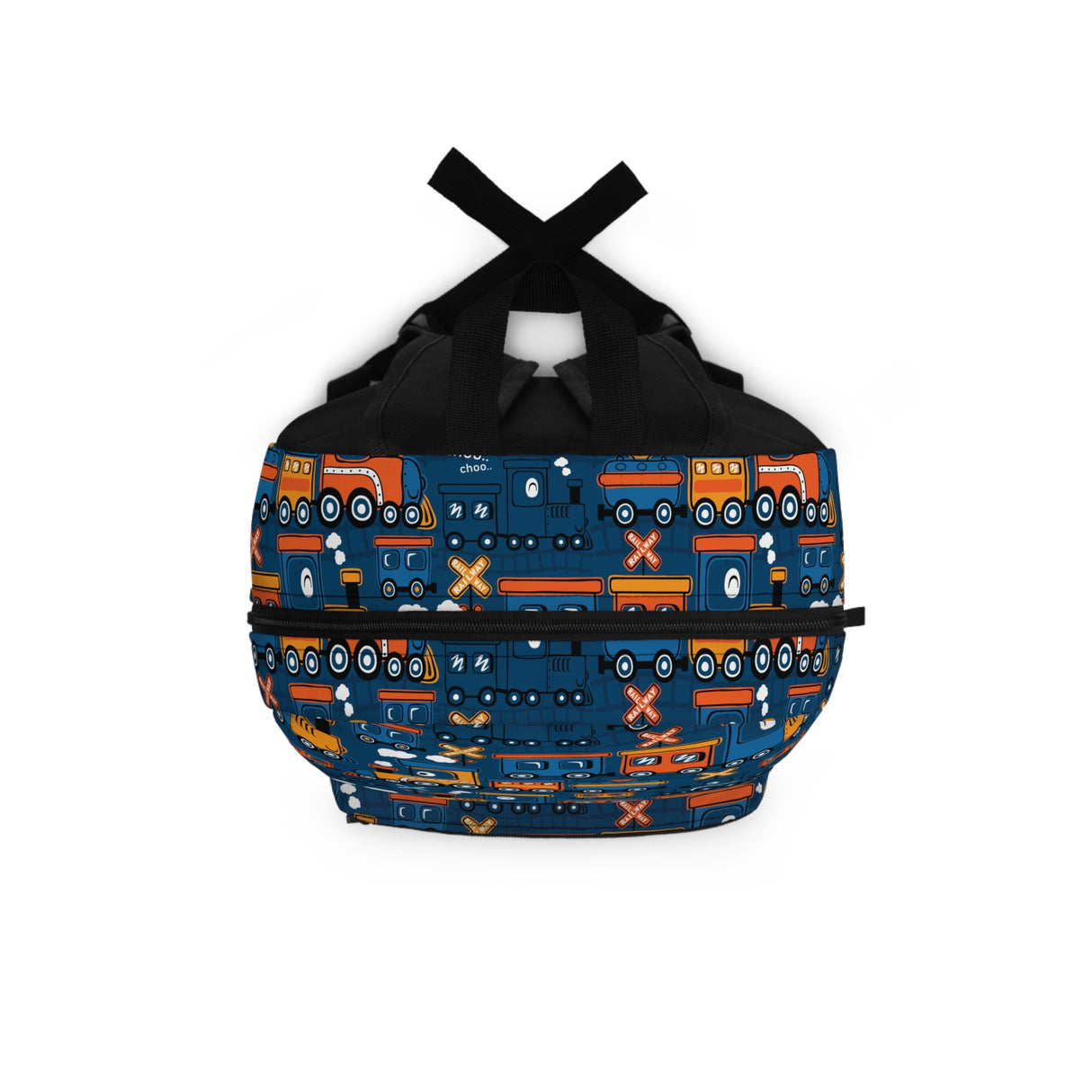 Kids Trains Navy Backpack