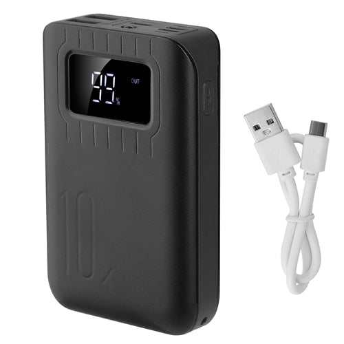 10000mAh Portable Power Bank Charger Dual USB Ports with LCD Display by DirectDeals
