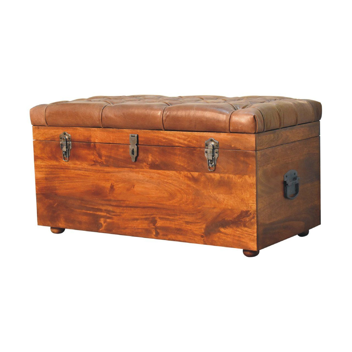 Buffalo - Artisan Furniture Leather Storage Trunk by Couch.com