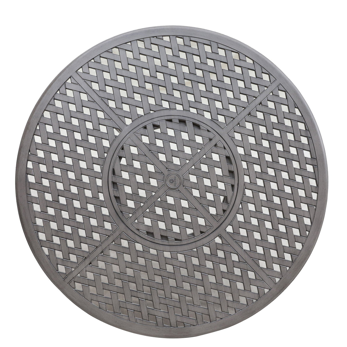 42" Cast Aluminum Round Bar Table - Gray by Couch.com