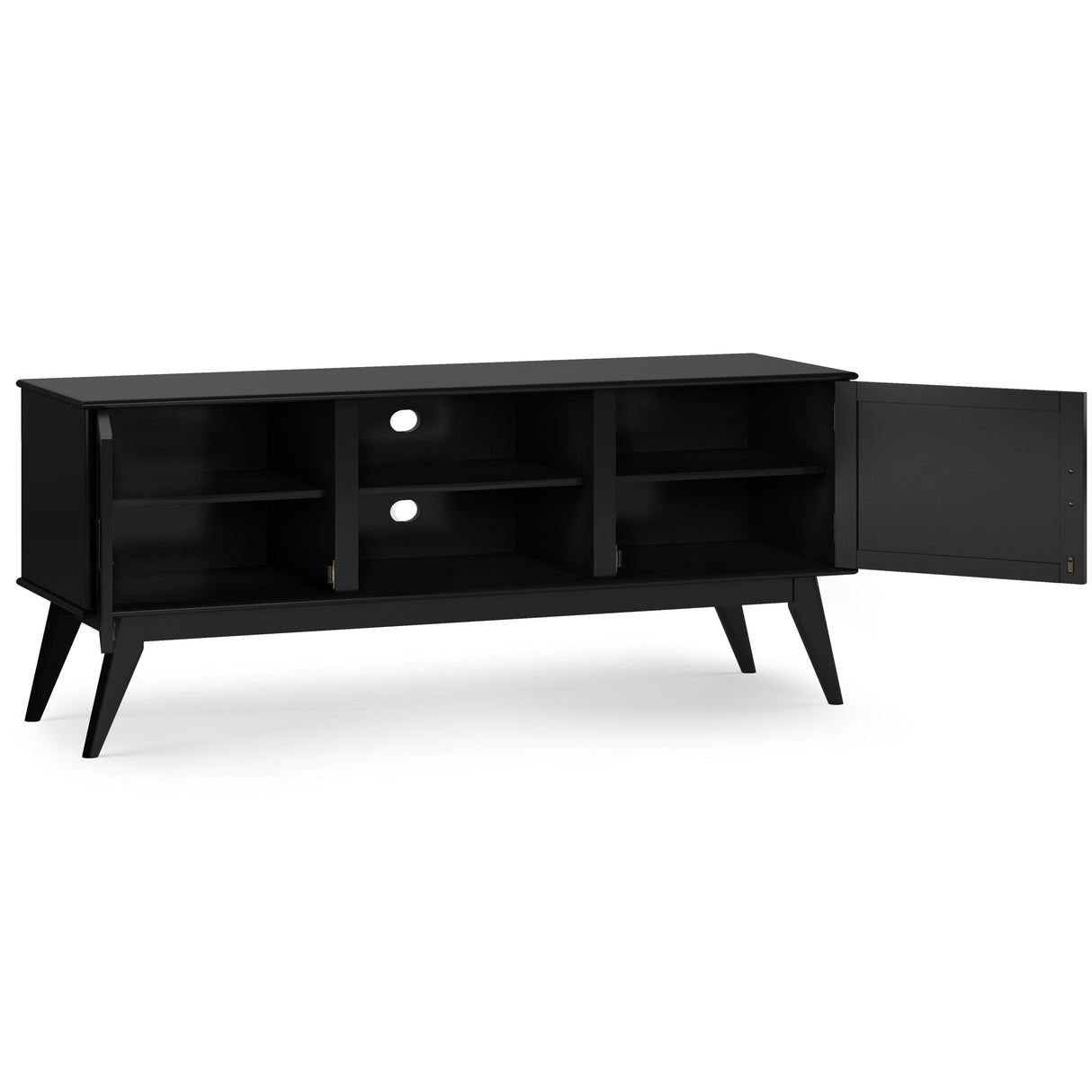 Draper - Handcrafted Mid Century Low TV Media Stand by Couch.com