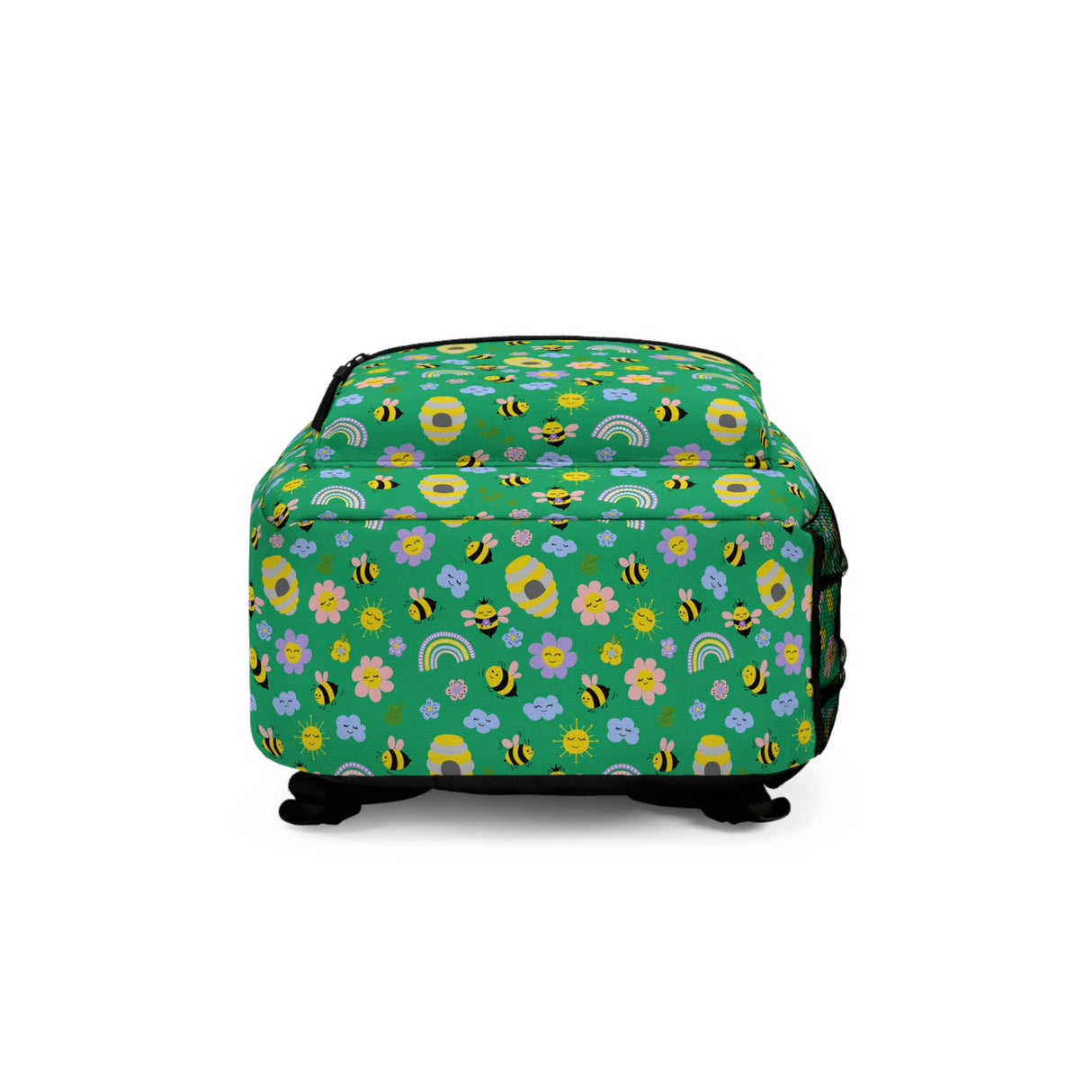 Kids Busy Bees Green Backpack