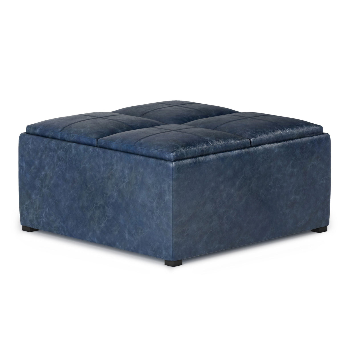 Avalon - Square Coffee Table, Storage Ottoman by Couch.com