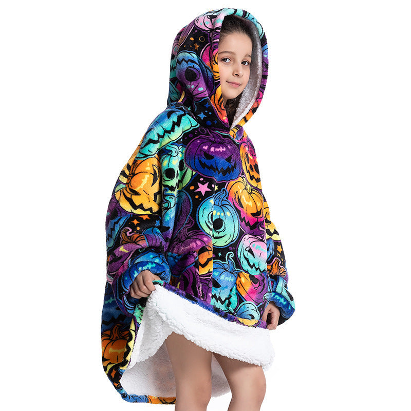 Composite Children's Flannel Lambswool Home Pajamas