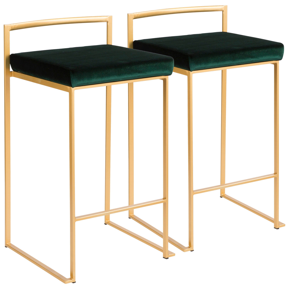 Fuji - Contemporary / Glam Design Counter Stool (Set of 2) by Couch.com