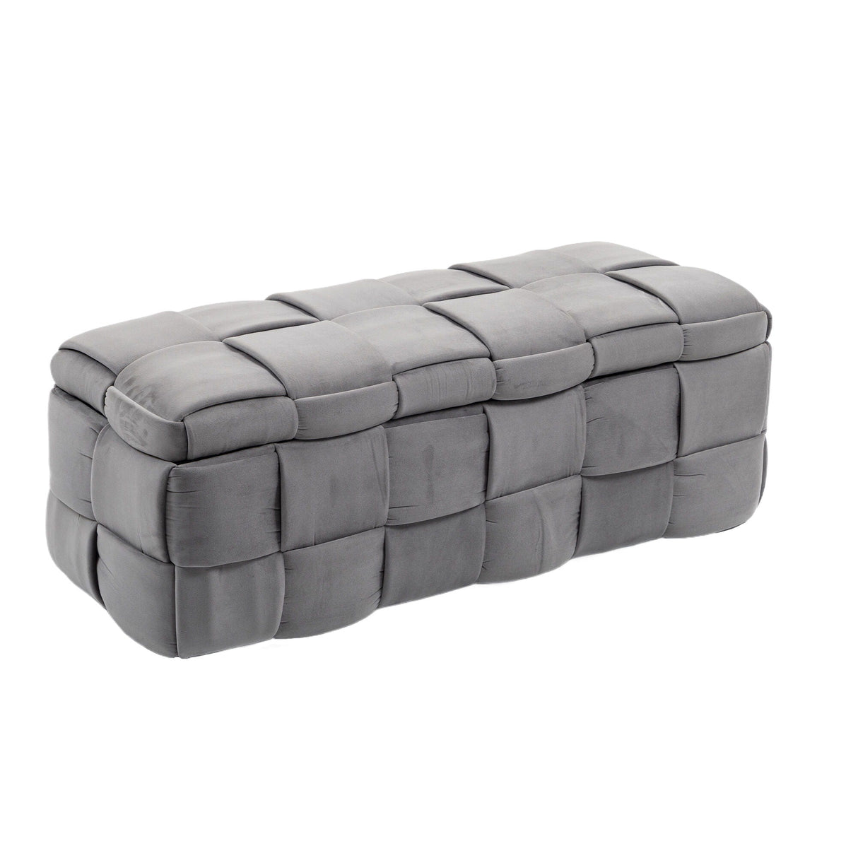 Upholstered Storage Ottoman With Safety Hinge by Couch.com