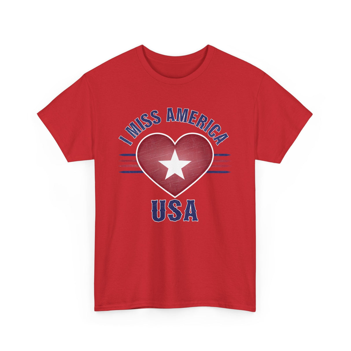 "I Miss America" Heart Unisex Heavy Cotton Tee