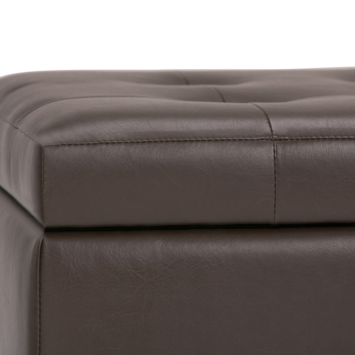 Cosmopolitan - Storage Ottoman - Chocolate Brown by Couch.com