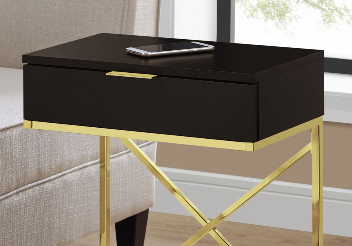 Accent Side Table, Storage Drawer, Spacious Tabletop, Contemporary & Modern by Couch.com
