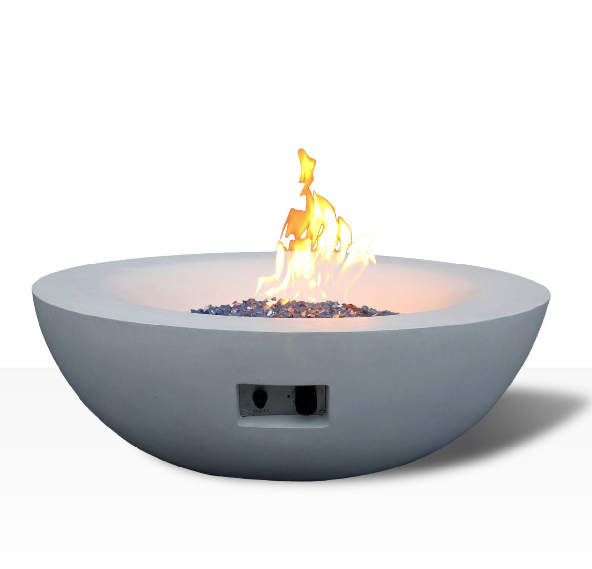 Outdoor Concrete Propane Gas Fire Pit Bowl by Couch.com
