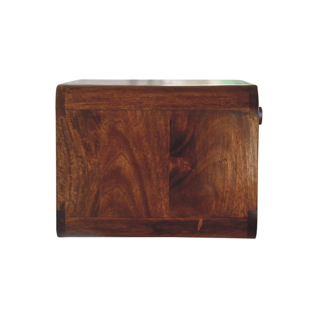 Couch.com Wall Mounted Open Woven Bedside Table Chestnut, with Storage, Modern Style, Wood Construction, Dark Brown Finish by Couch.com