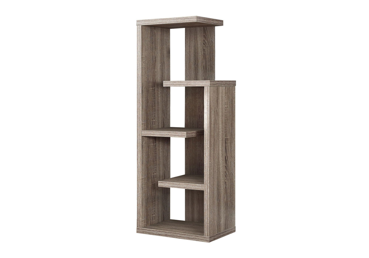 Bookshelf, Bookcase, Etagere, 4 Tier, For Office, Contemporary & Modern - Taupe by Couch.com
