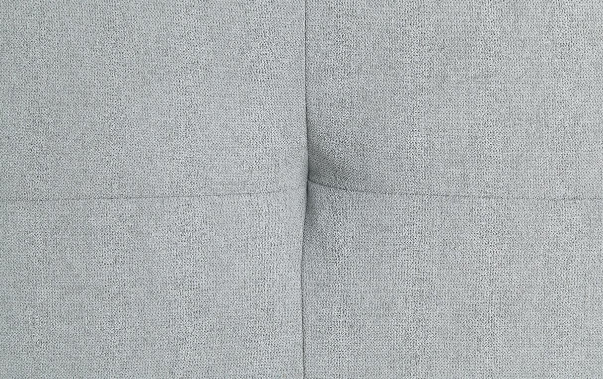 Quenti Gray Melange Velvet Sofa Bed with Pillow