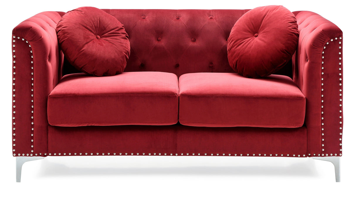 Stylish Sloped Arm Loveseat by Couch.com