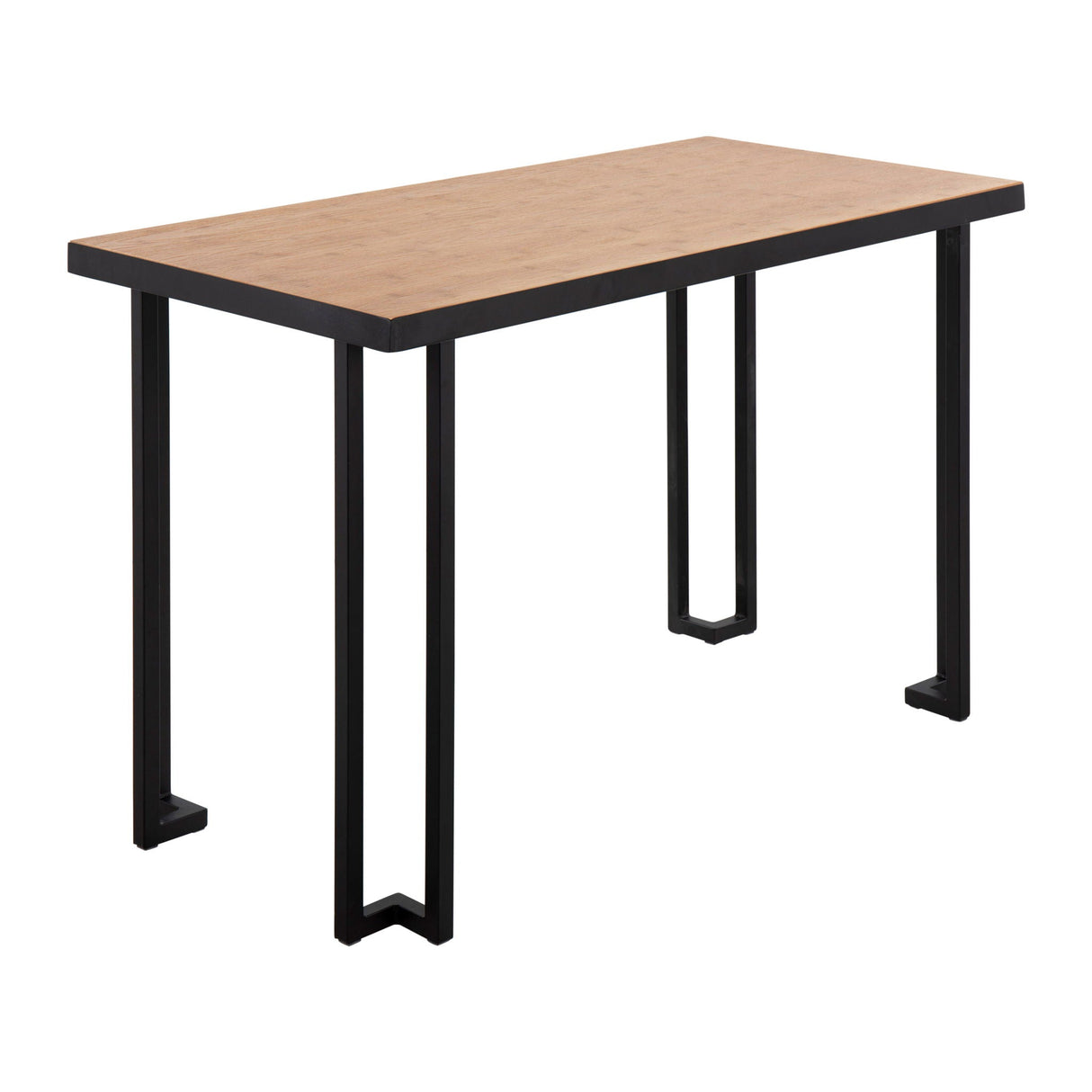Roman - Industrial Desk - Black / Natural by Couch.com