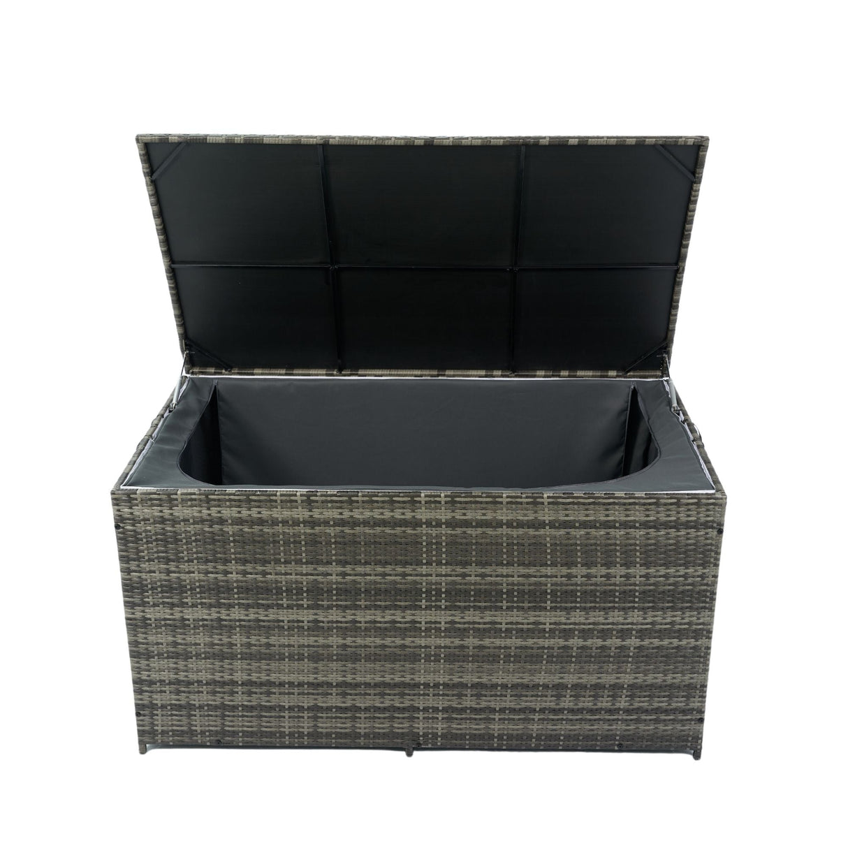 Outdoor Storage Box, Wicker Patio Deck Boxes With Lid, Outdoor Cushion Storage For Kids Toys, Pillows, Towel, Wicker by Couch.com