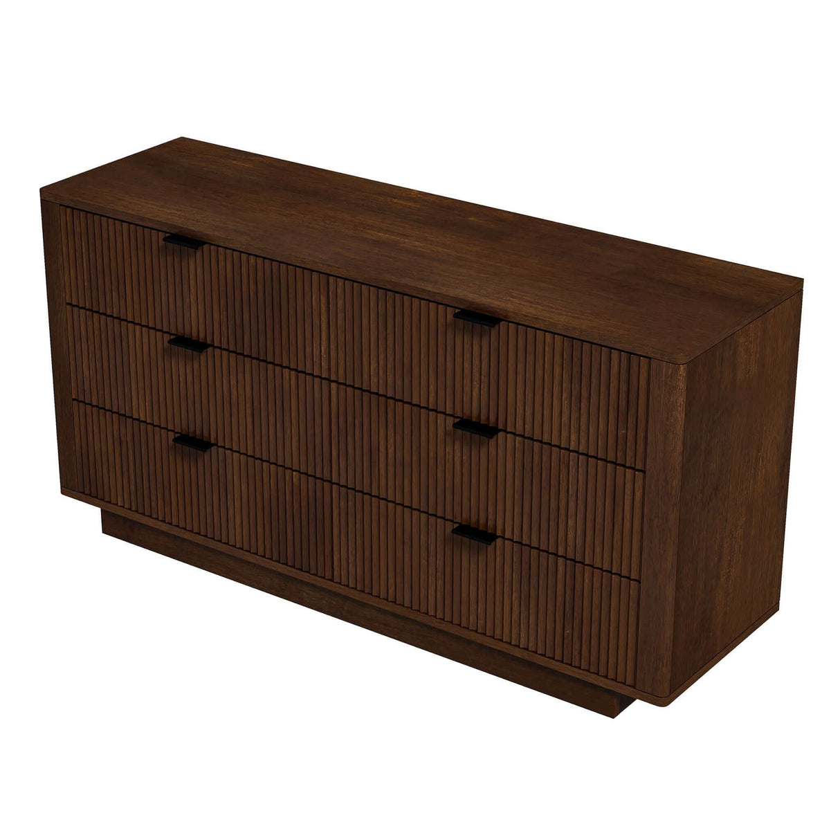 Couch.com Lola Mid-Century Modern Dresser With 6 Drawers Dark Brown, with Storage, Durable Design, Modern Style, Wood Construction, Dark Brown Finish by Couch.com
