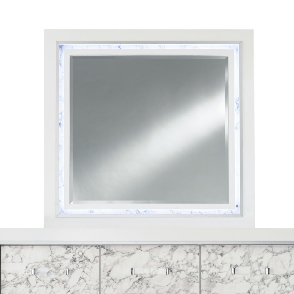 Skye - Marble Mirror - White by Couch.com