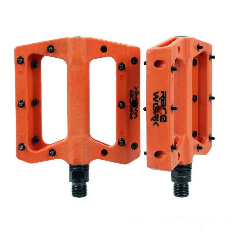 Ultralight Flat Pedals Nylon Bicycle Pedal Mountain Bike Platform Pedals 3 Sealed Bearings Cycling Pedals For Bicycle Mountain Bike Pedals Pedals Bicycle Flat Pedals Bearing Lightweight Platform For Road Mountain Bike