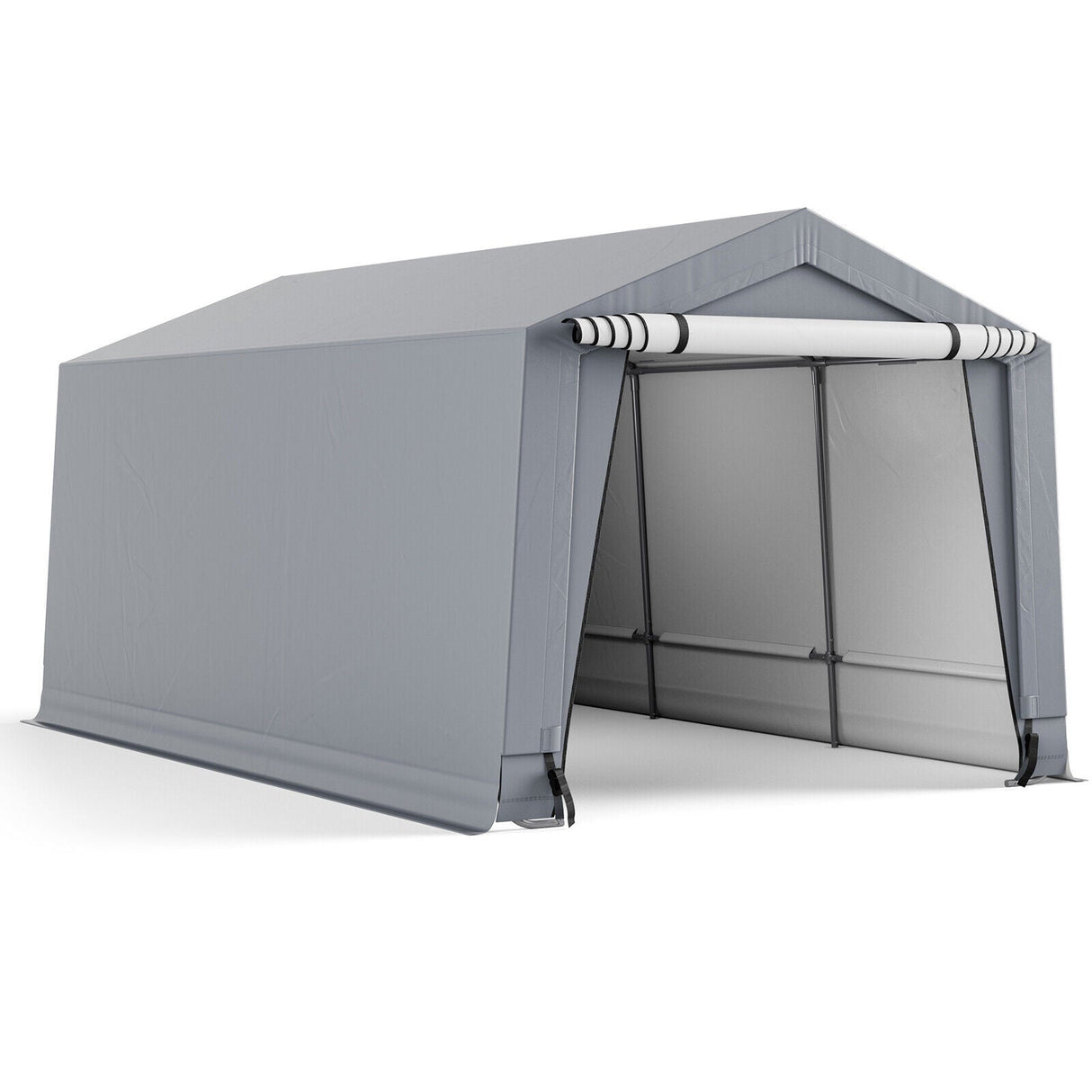 10 x 16/10 x 20 Feet Outdoor Heavy-Duty Carport with 2 Doors-10 x 16 ft by DirectDeals