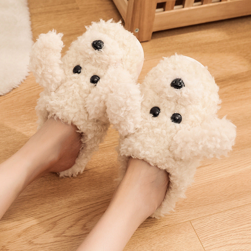 Couples Winter Pack Heel Cotton Shoes Women's Mens Slipper Winter Shoes New Fashion Casual Fur Plush Slides Winter Slippers For Women House Slippers Fluffy Soft Comfy Fuzzy Slippers Faux Fur Plush Anti-Skid Slippers