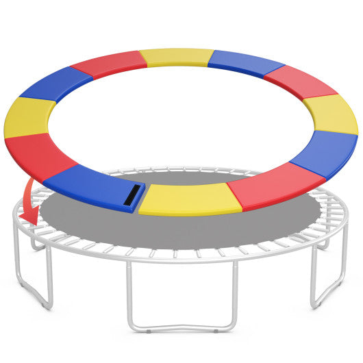 8 Feet Trampoline Pad Replacement Safety Pad with Fixing Straps (Multicolor)