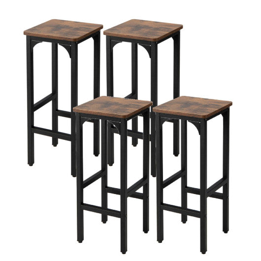 8-Piece Complete Industrial and Modern Living and Dining Room Set