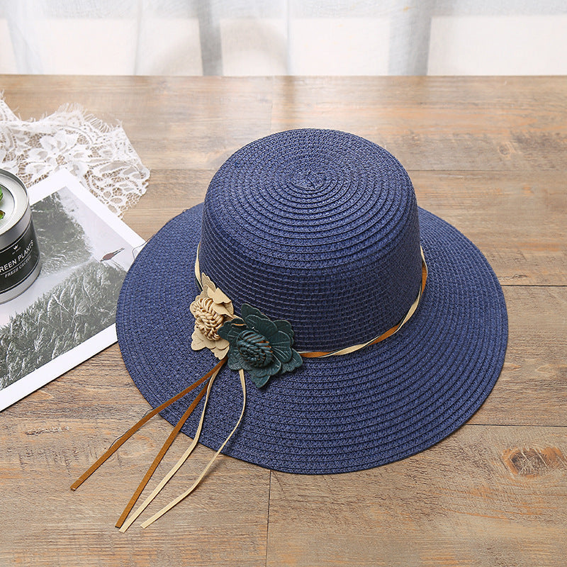 Girls Hats Children Raw Edge Straw Hat For Girls Kids Sun Cap Girls Hat Baby Beach Caps In leegant Modern Design