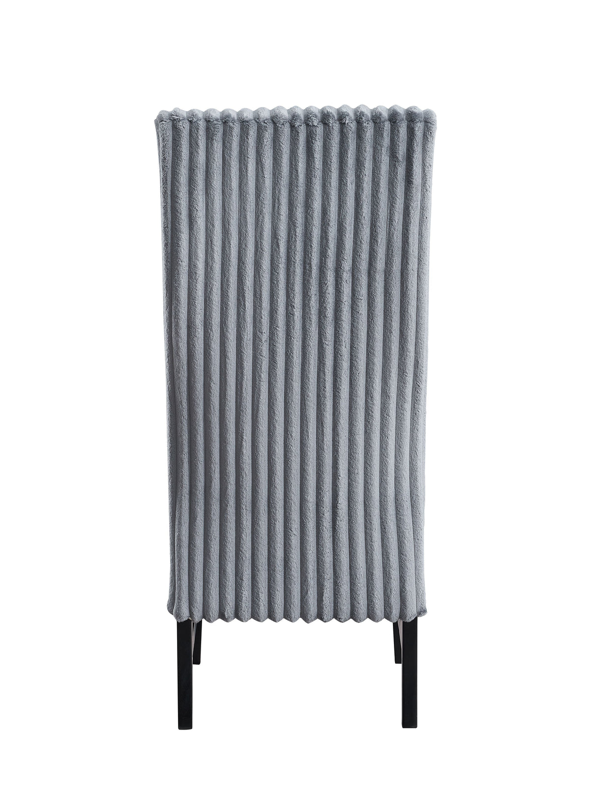 Kini - Corduroy Side Chair (Set of 2) - Black / Gray by Couch.com
