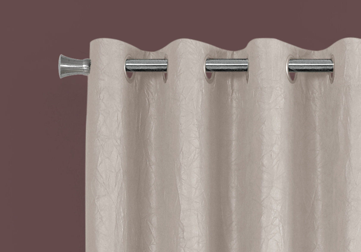 2 Pieces Set Room Darkening Curtain Panels with Grommet - Contemporary Style