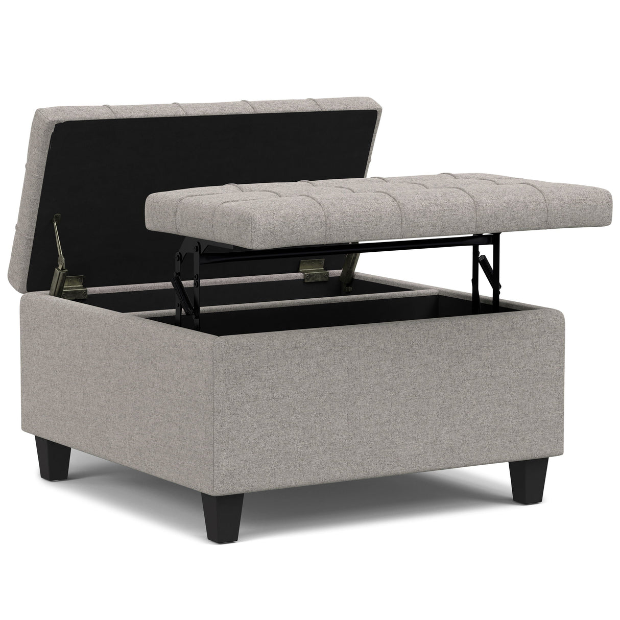 Harrison - Upholstered Coffee Table Storage Ottoman by Couch.com