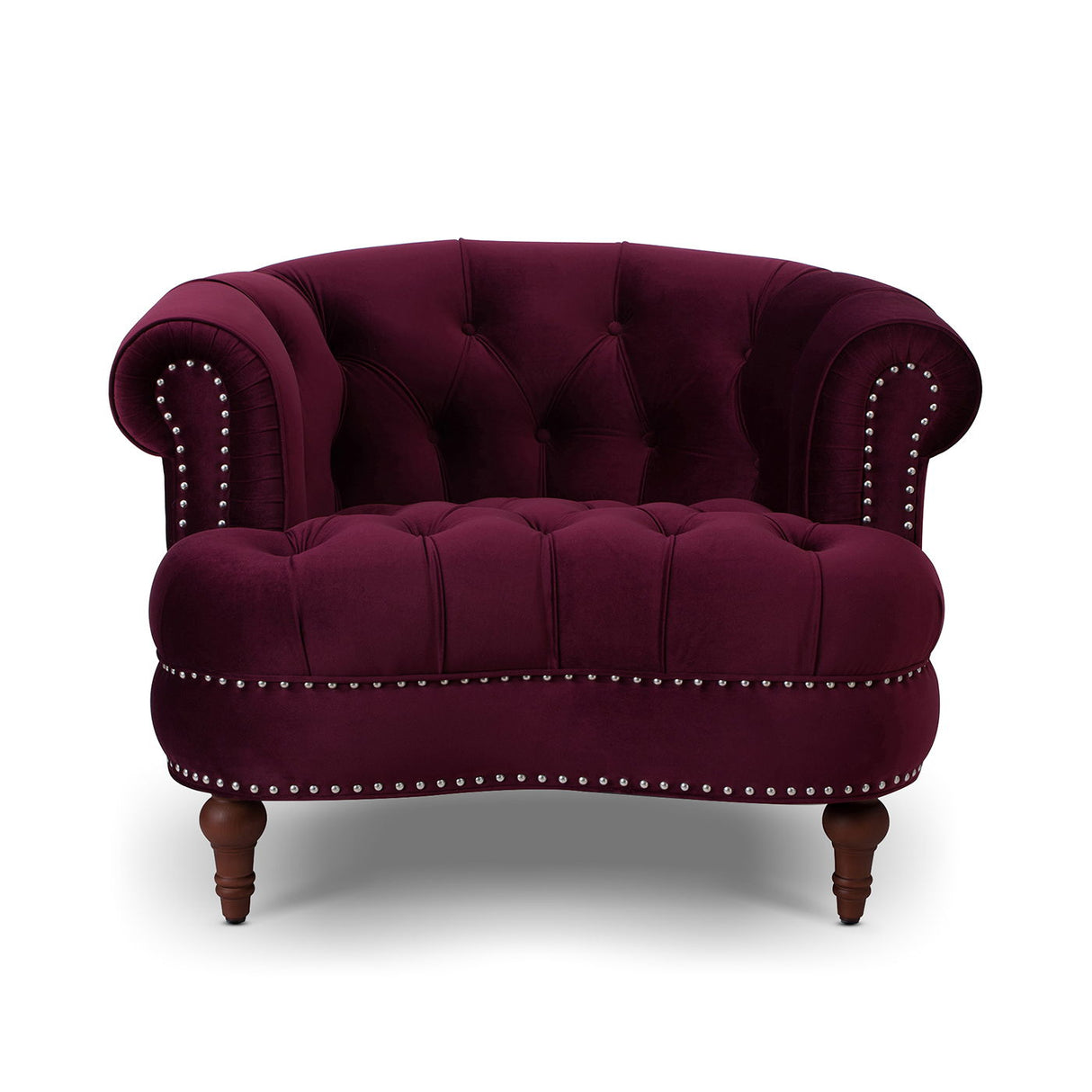 La Rosa - Victorian Tufted Upholstered Accent Chair by Couch.com