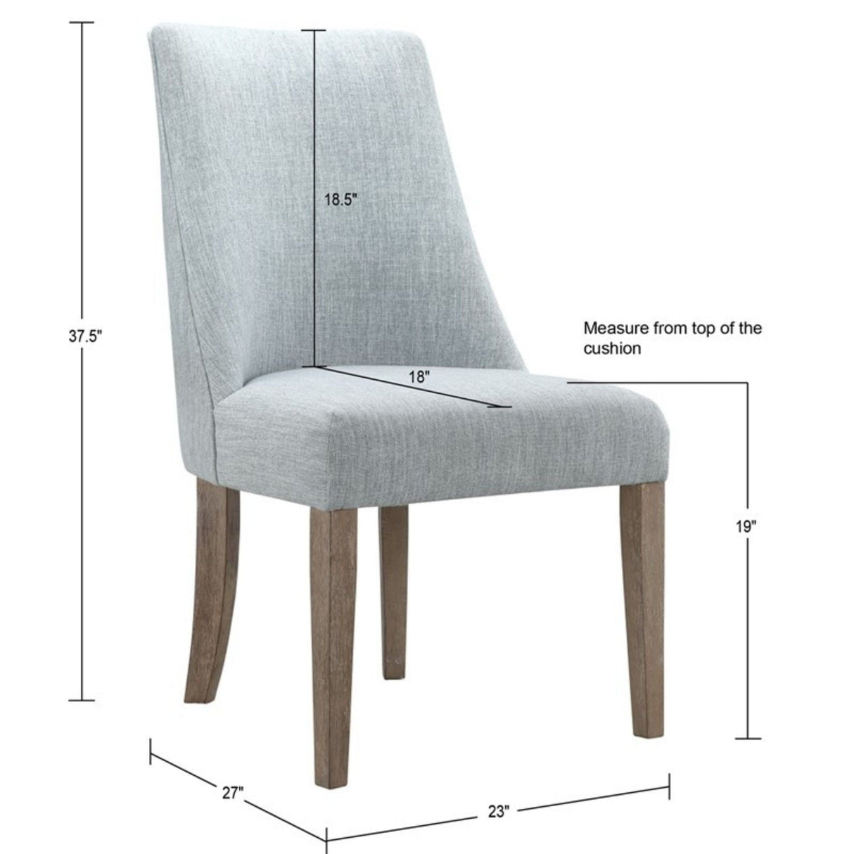 Modern Type Dining Chair Upholstered (Set of 2) by Couch.com