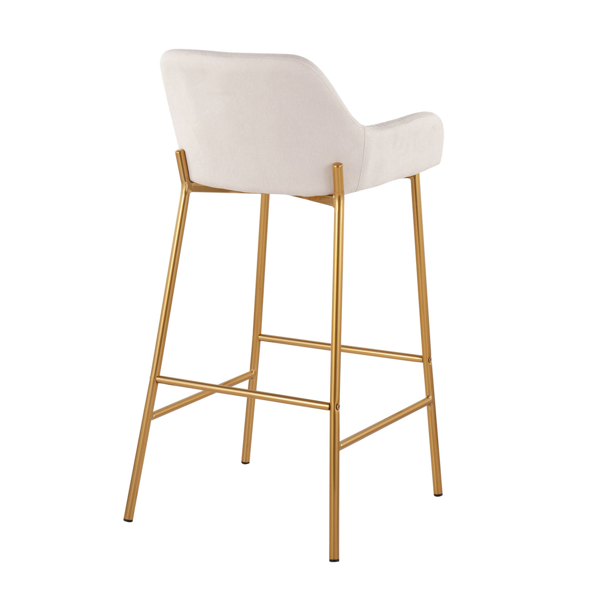 Daniella - Contemporary / Glam Fixed Height Bar Stool (Set of 2) by Couch.com