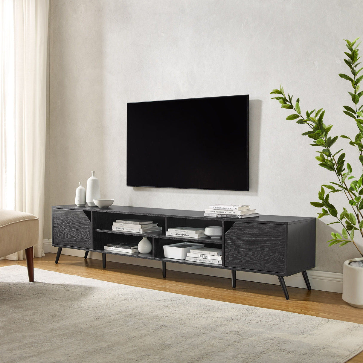 Contemporary 2 Door Minimalist TV Stand by Couch.com