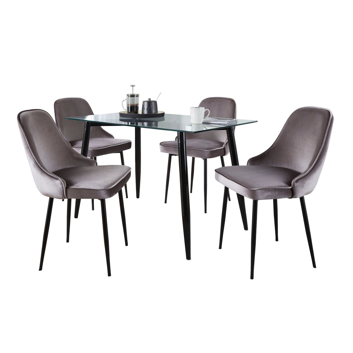 Clara Giovani - 5 Piece Contemporary Dining Set by Couch.com