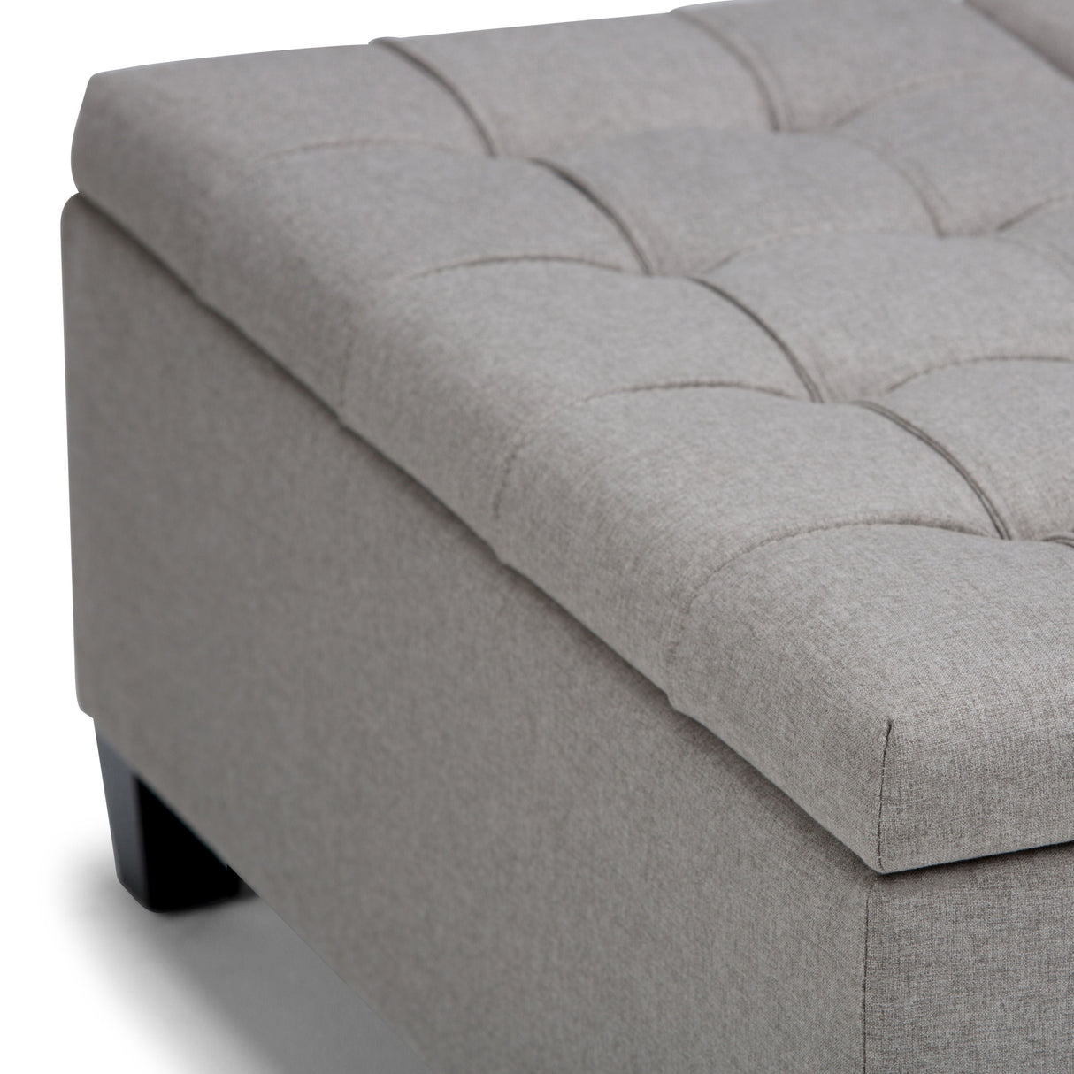 Harrison - Upholstered Coffee Table Storage Ottoman by Couch.com