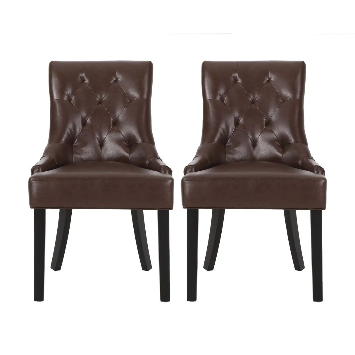 Cheney Contemporary Dining Chair Tufted Upholstery (Set of 2)