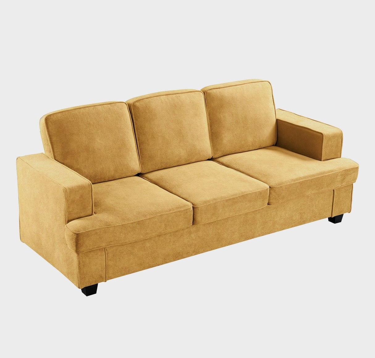 Modern Sofa, Comfortable 3 Seater Couch With Deep Seating, Loose Back Cushions, Wide Arms by Couch.com