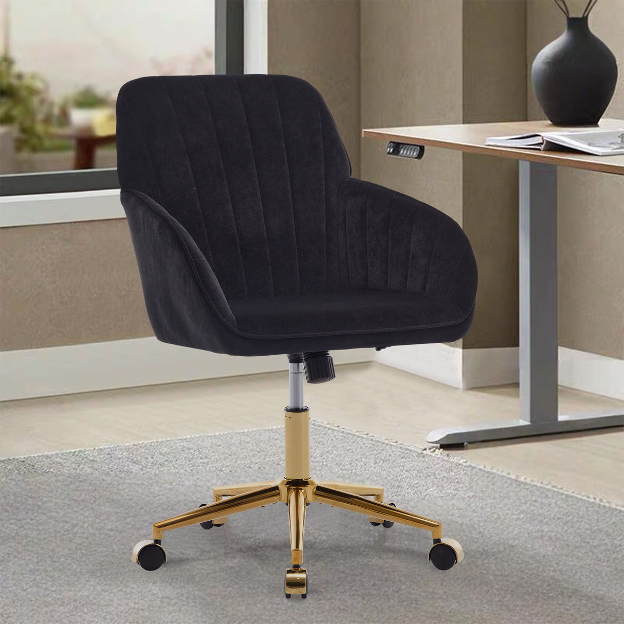 Adjustable Ergonomic Swivel Office Chair by Couch.com