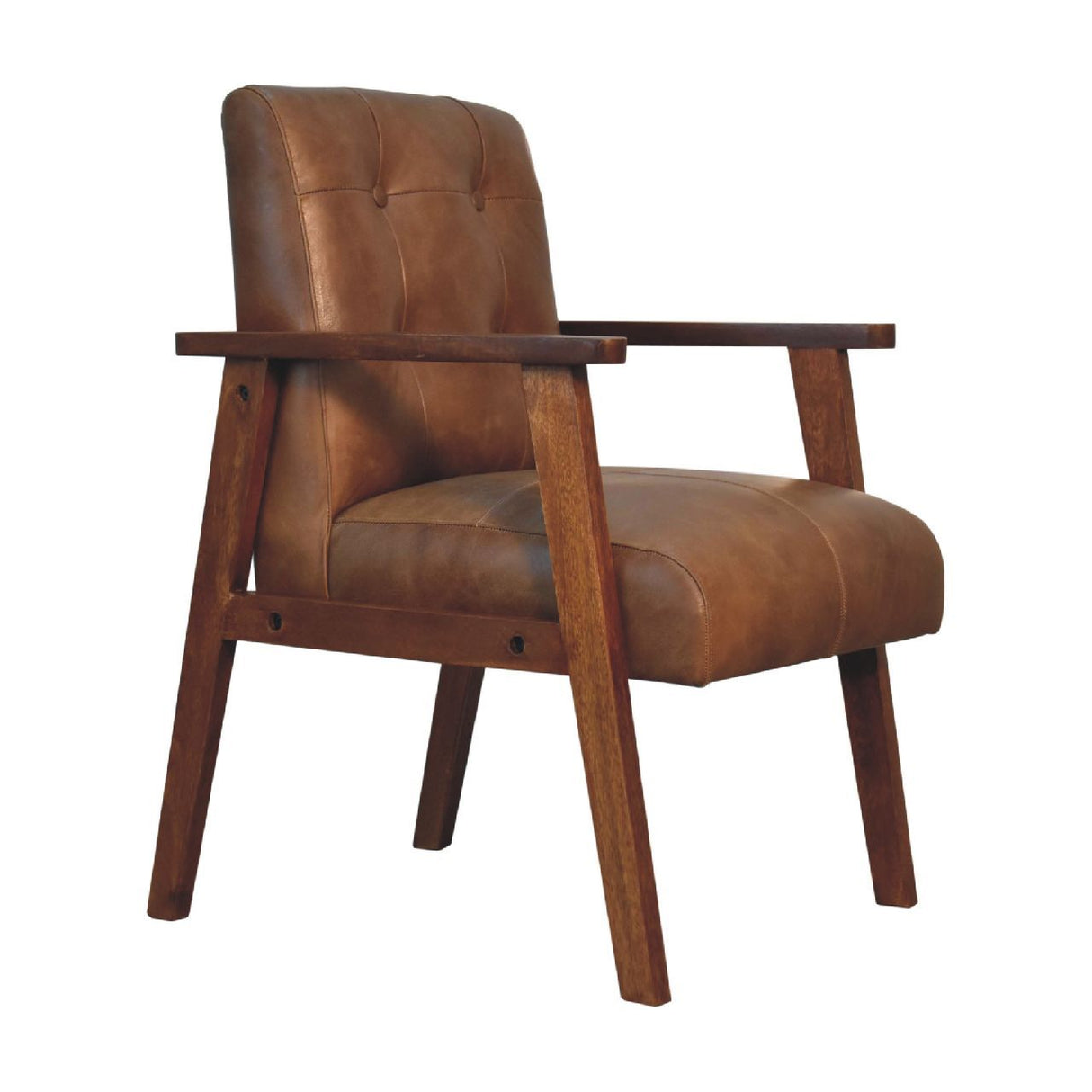 Buffalo - Leather Chair - Brown by Couch.com
