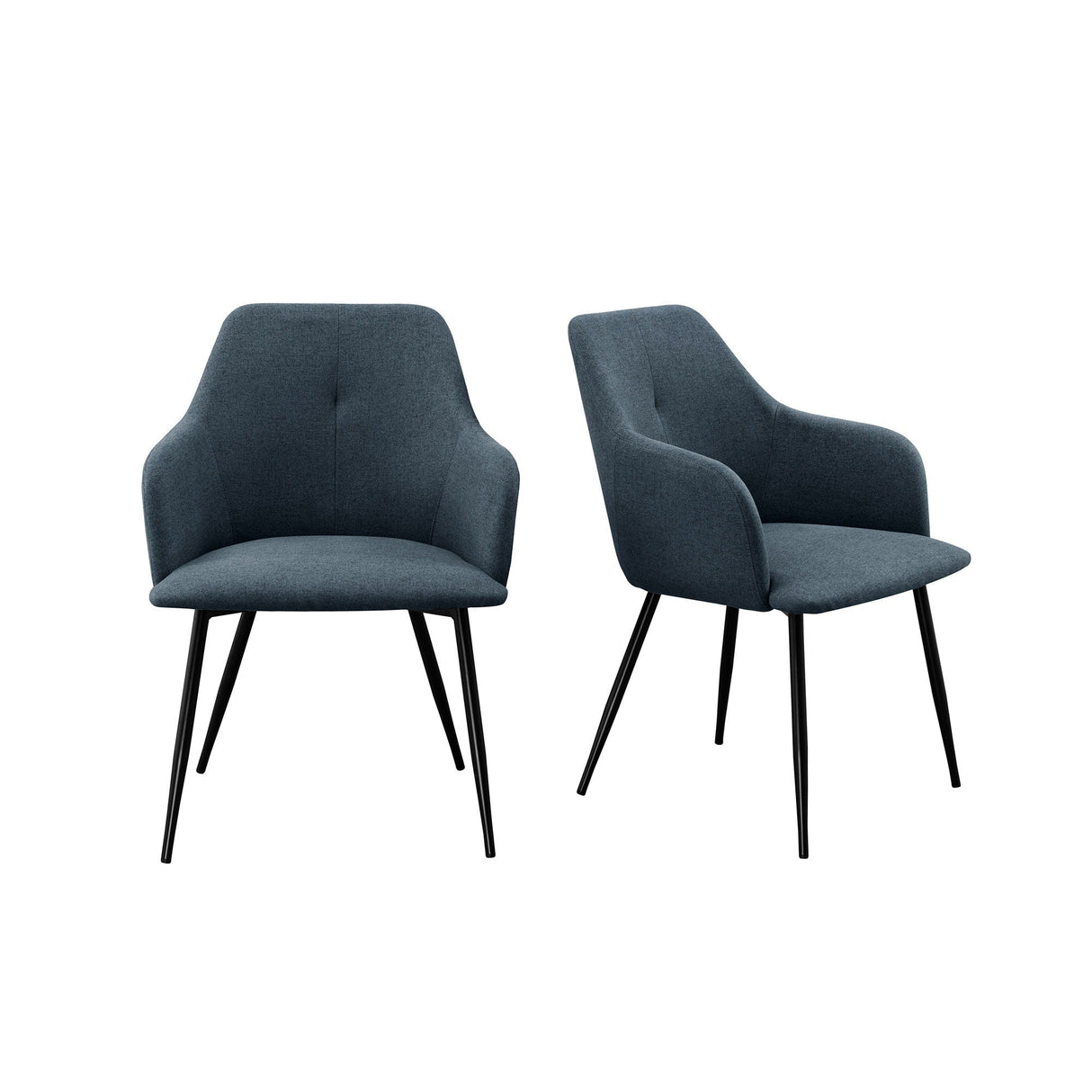 Contemporary Upholstered Woven Dining Chairs by Couch.com
