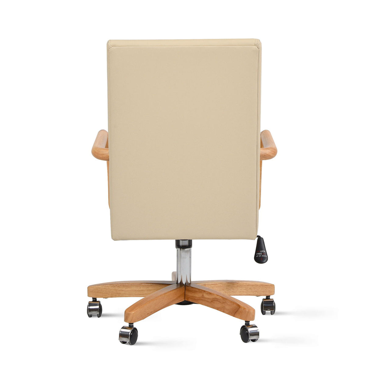 Dumont - Modern Farmhouse High Back Executive Home Office Chair - Neutral Cream Beige / Natural by Couch.com